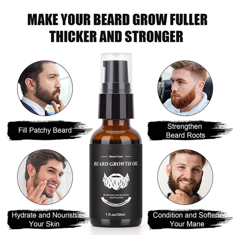 Private Label 100% Natural Organic Beard Growth Oil for Men