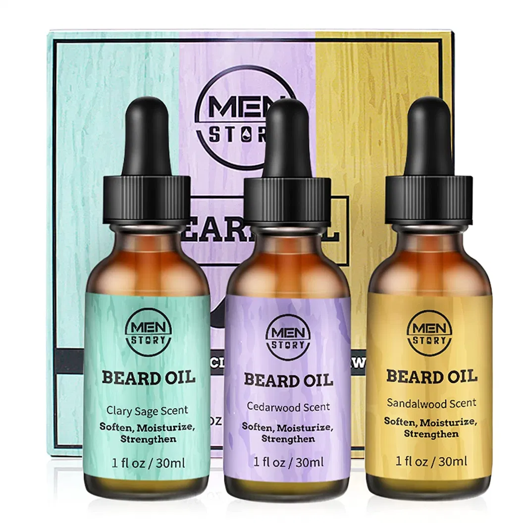 Beard Growth Oil Private Label Moisturizing, Softening Beard Growth Kit