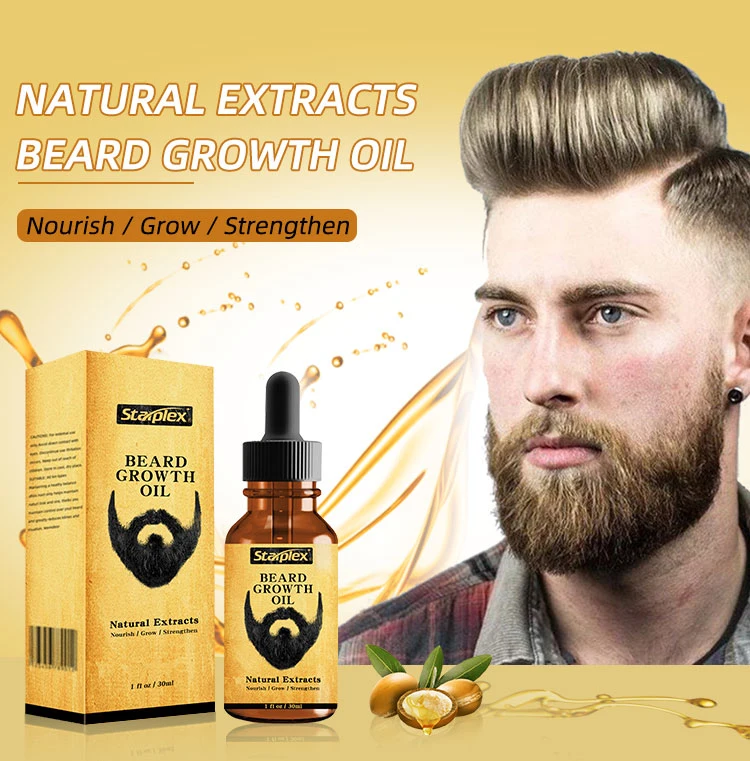 Starplex 30ml Private Label Natural Organic Moisturizing Smooth Beard Care Growth Oil for Men