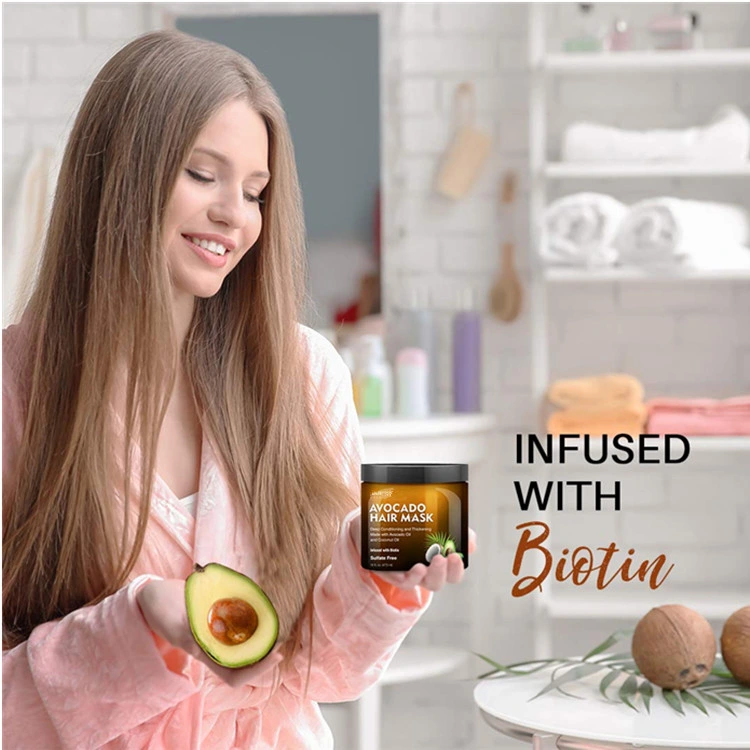 OEM Avocado & Coconut Hair Mask for Dry Damaged Hair Thickening