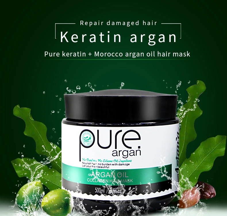 Wholesale Private Label Organic Argan Oil Moisturizing Repair Keratin Hair Mask